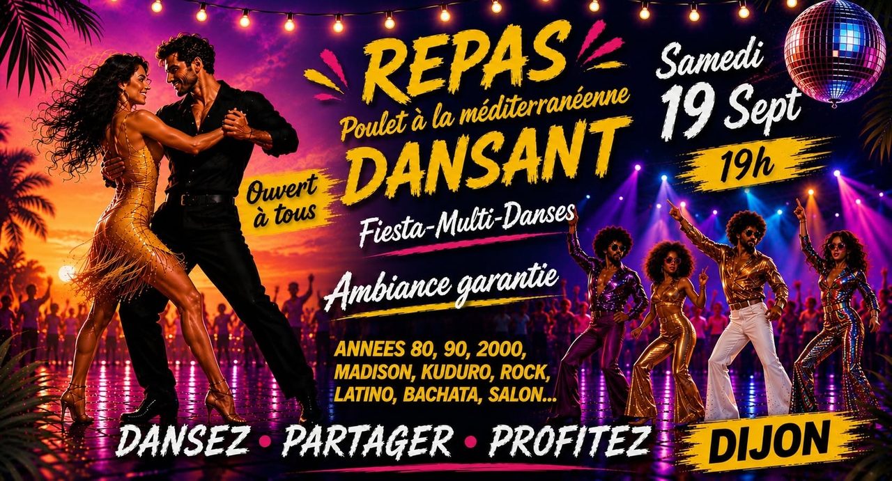 SAM 19/6 Repas Dansant et/ou Soirée Multi-danses !