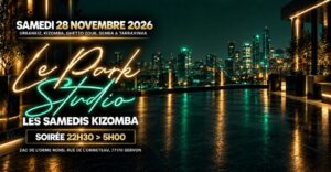 Samedi 28 Novembre 2026 – Kizomba Party – 2 Salles – Le Park Studio