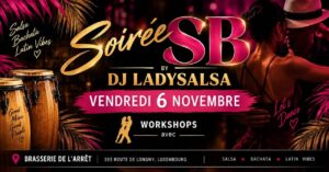 SB Party by Dj Ladysalsa avec 1,5h de workshop de salsa on 1 avec Nathan&Léa