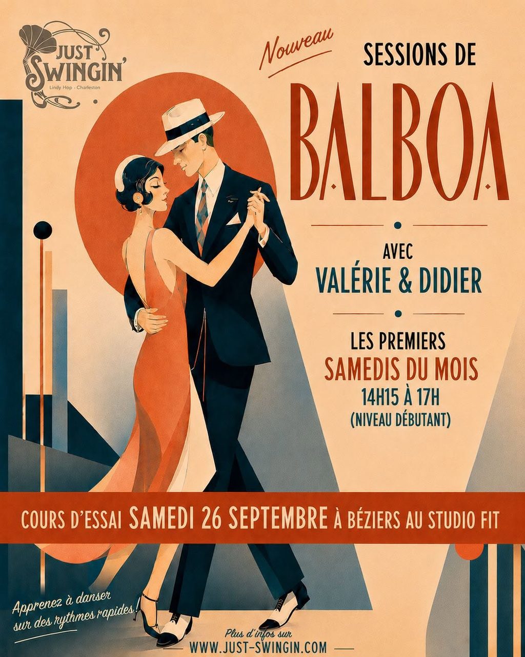 Session d&rsquo;essai de BALBOA (Niv. Débutant) – Béziers