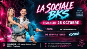 💃🕺 Sociale Bachata – Dimanche 25 octobre💃🕺