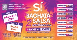 Soirée 2 Ambiances – Salsa Bachata – 1 Vendredi par mois