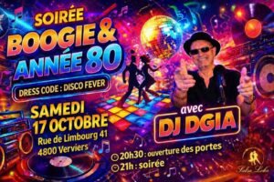 🎸🪩 Soirée Boogie & Années 80 💃🕺🏻