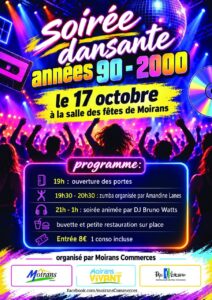 Soirée dansante années 90/2000