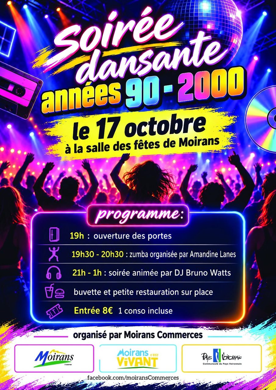 Soirée dansante années 90/2000