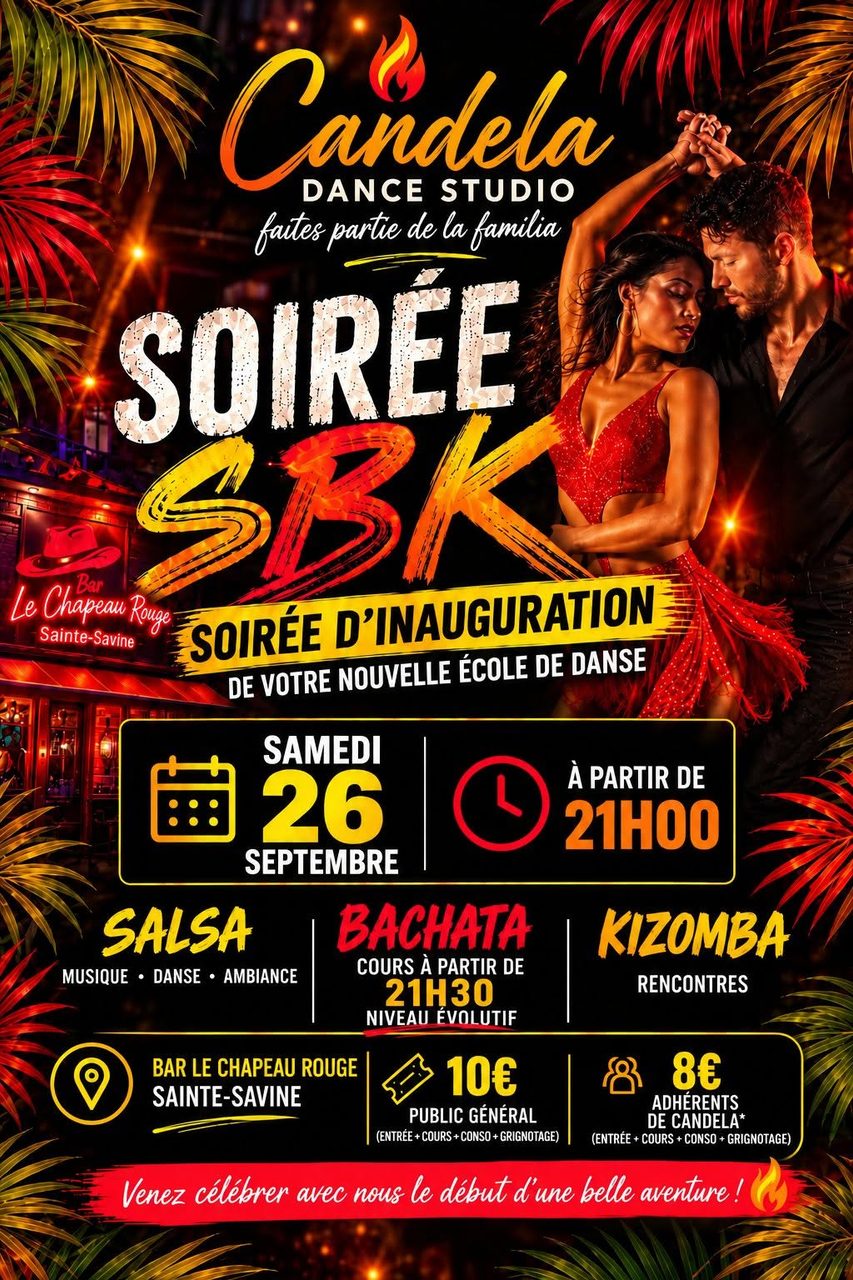 Soirée d&rsquo;inauguration de Candela Dance Studio