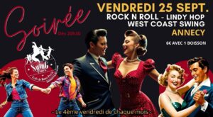 Soirée Lindy Hop – Rock n Swing – West Coast Swing + Bachata