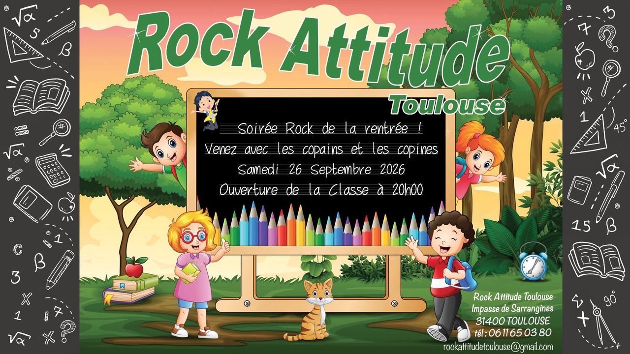 Soirée Rock de la Rentrée ! à Toulouse – Samedi 26 Septembre 2026 à 20h00