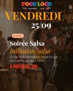 soirée salsa en extérieur au Poco loco
