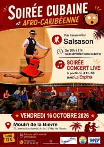 Soirée Salsa Live au Moulin de la Bièvre