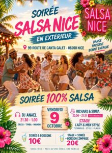 SOIRÉE SALSA NICE 100% salsa / Stage lady & men style
