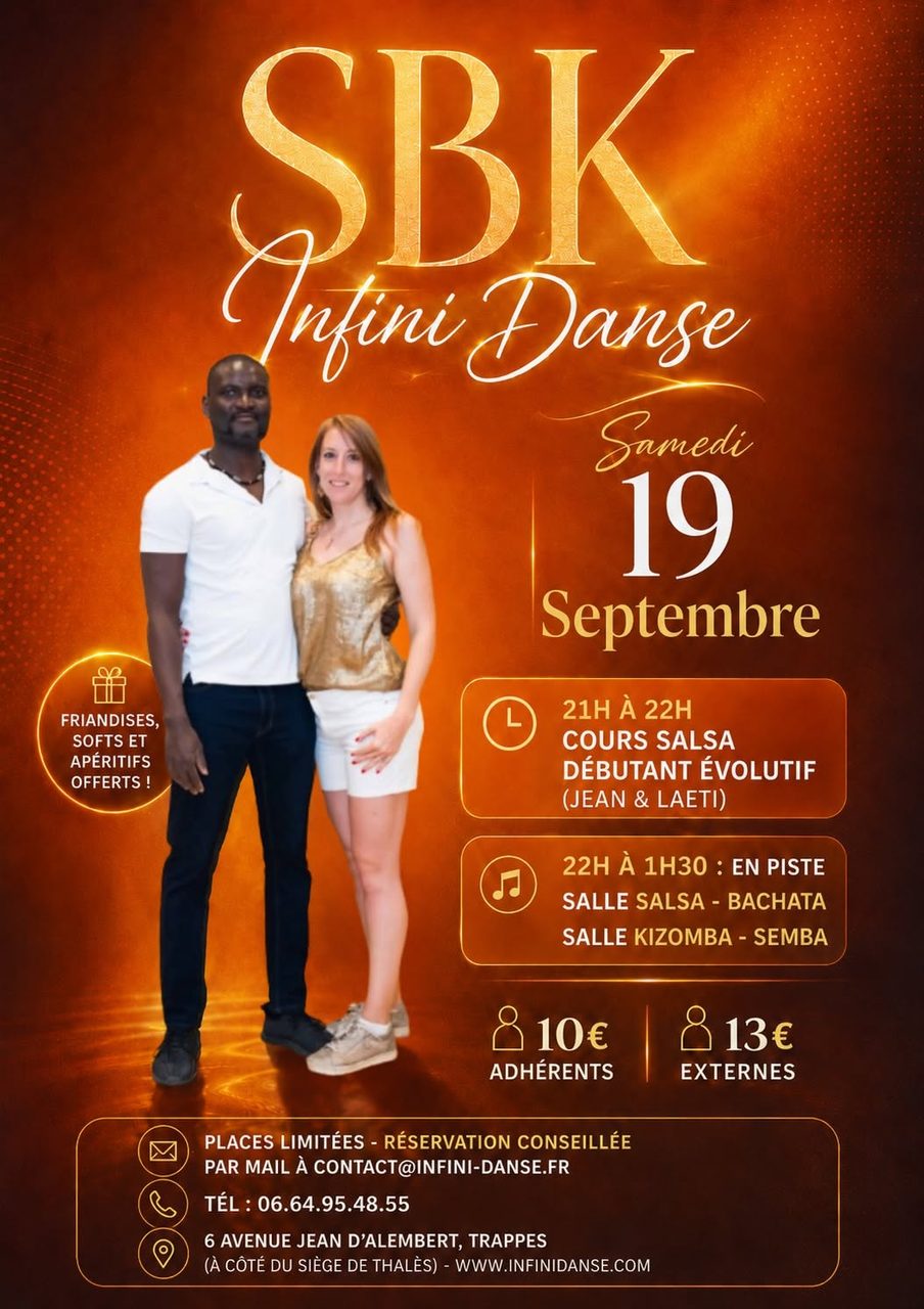 🔥💃 Soirée SBK chez Infini Danse ! 🕺🎶