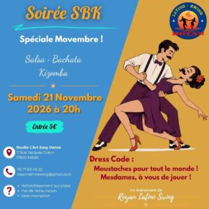 Soirée SBK Movembre – Samedi 21 Novembre 2026
