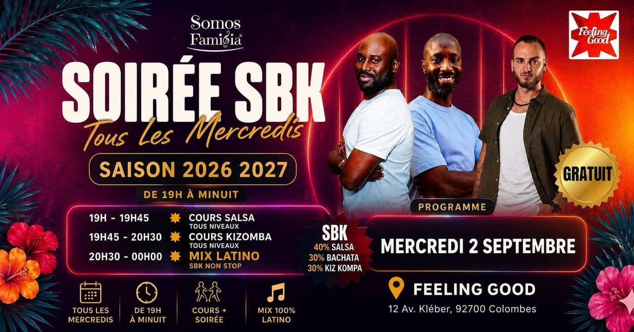 Soirée SBK – Saison 2026/2027 – Tous les mercredis – Feeling Good