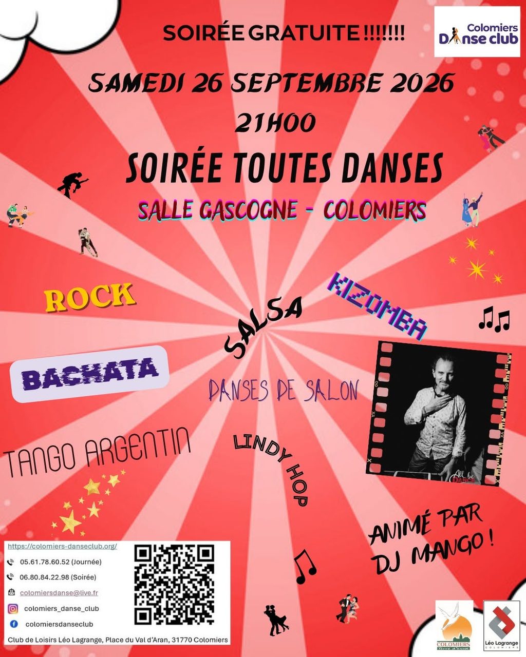 Soirée Toutes Danses de Rentrée – Gratuit
