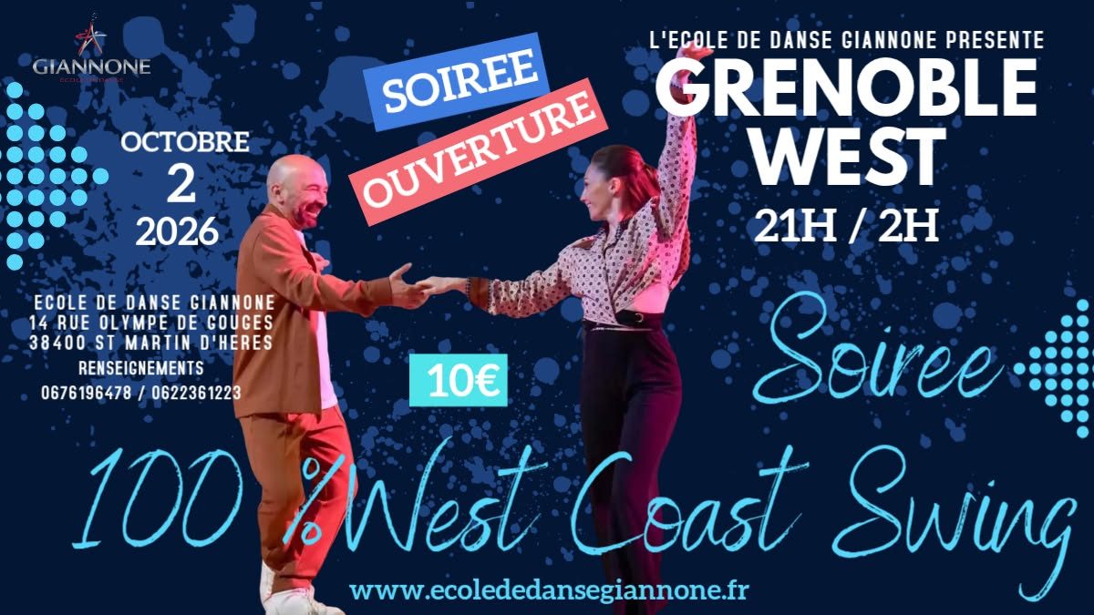 SOIREE WEST COAST SWING Grenoble west