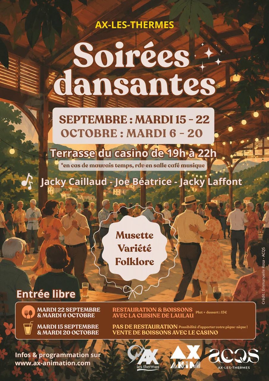 Soirées dansantes du mardi à Ax-les-Thermes