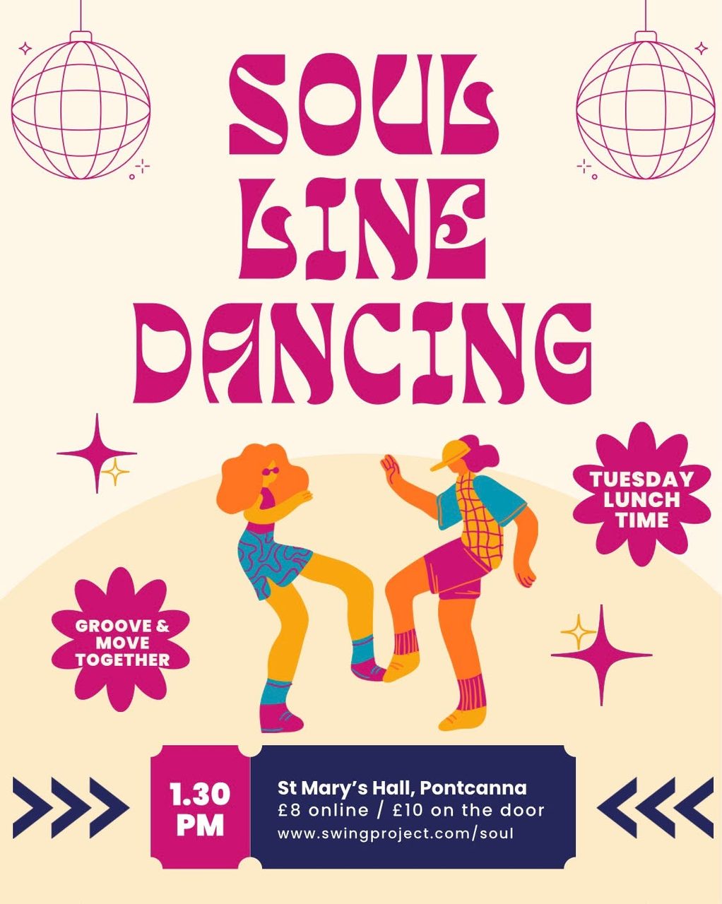 Soul Line Dancing – Lunchtime Class @ St Mary&rsquo;s, Pontcanna