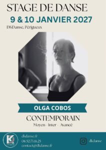 Stage avec Olga Cobos – 9 et 10 Janvier 2027