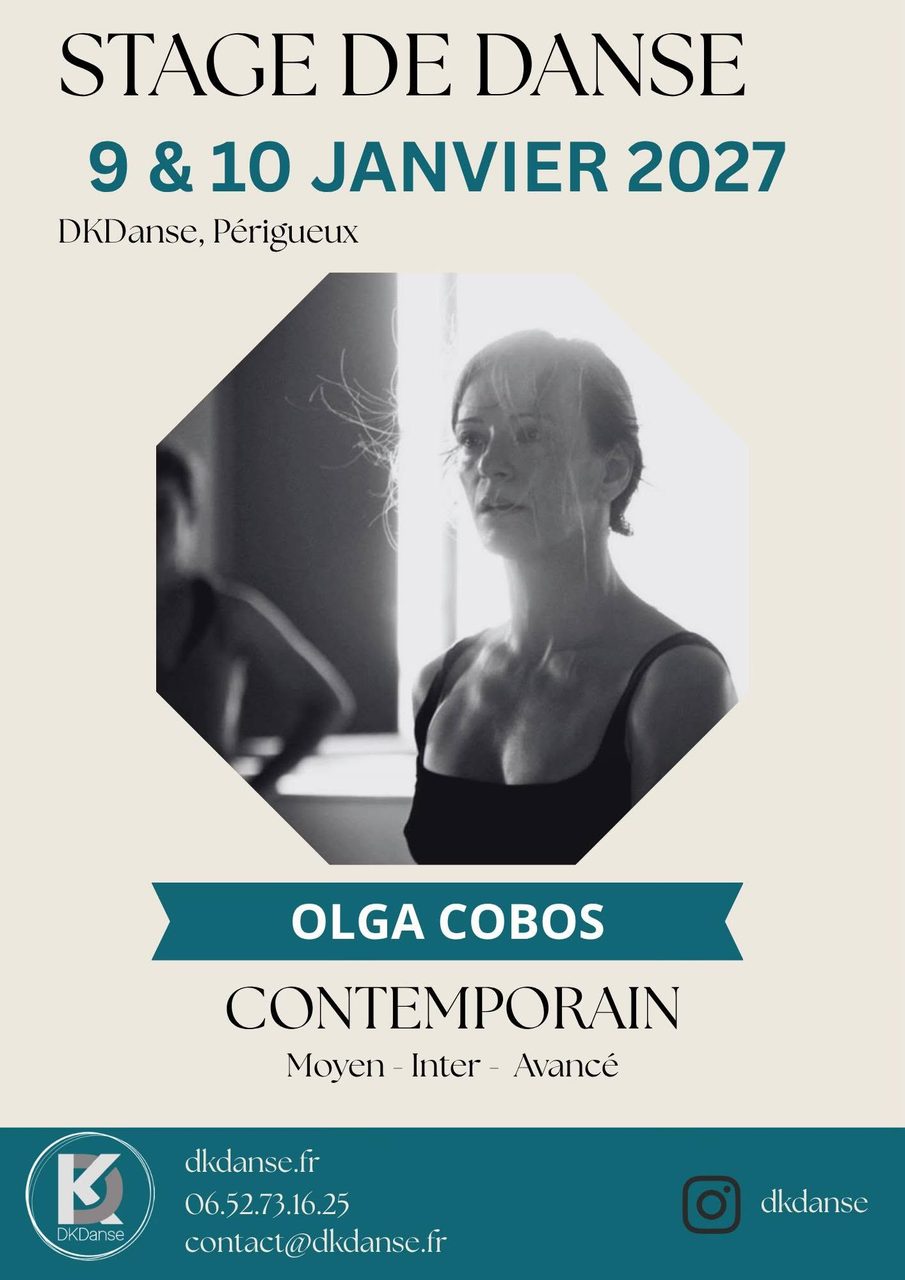 Stage avec Olga Cobos – 9 et 10 Janvier 2027