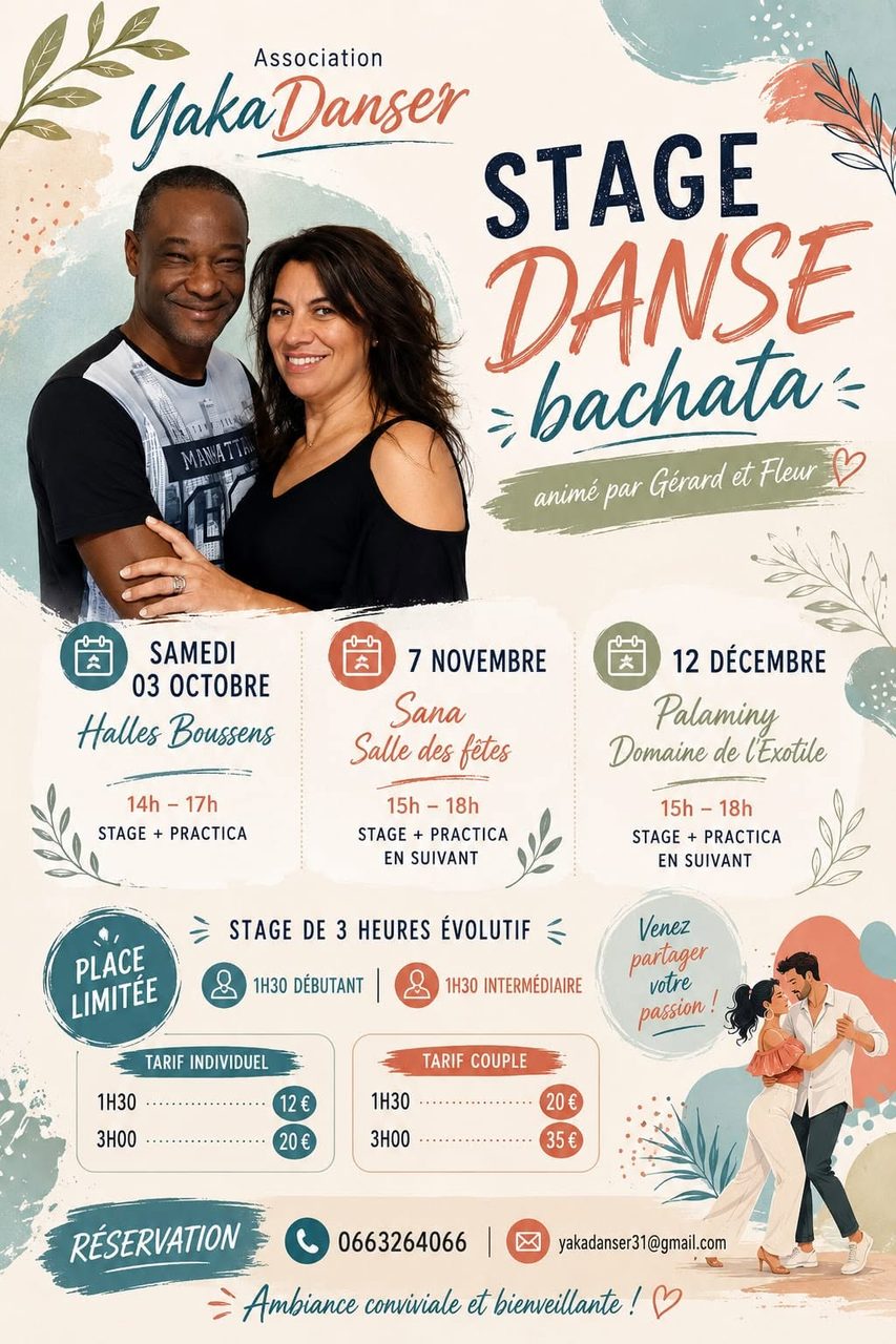 STAGE BACHATA – BOUSSENS