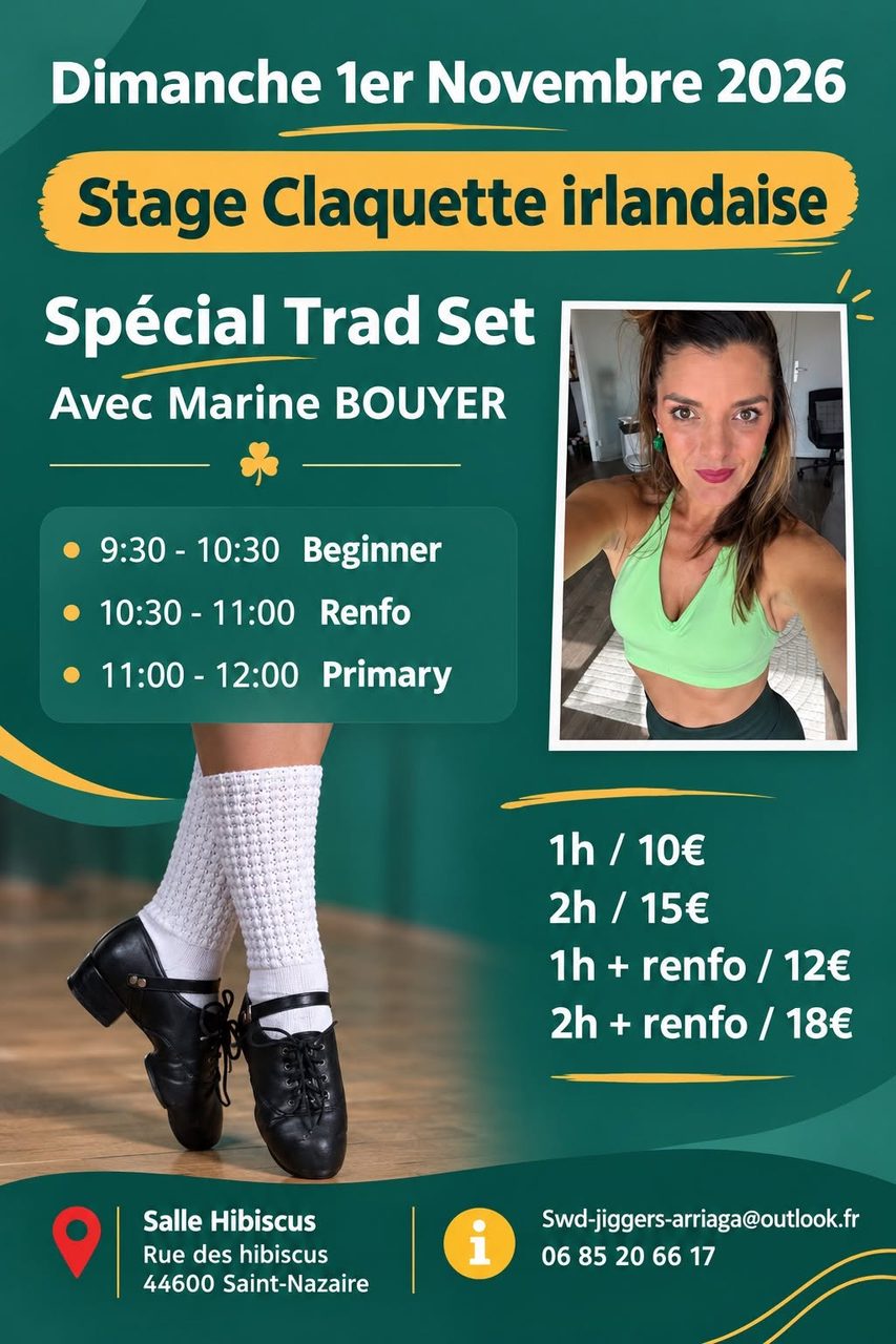 STAGE CLAQUETTE IRLANDAISE