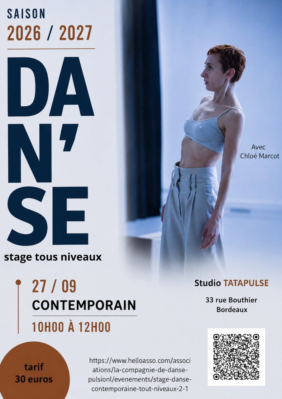 Stage danse contemporaine (tous niveaux) 27/09/26