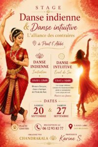 Stage Danse Indienne & Danse Intuitive à Pont l’Abbé