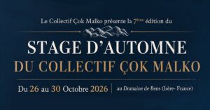 Stage d&rsquo;automne du Collectif Çok Malko – 26 – 31 octobre 2026 – Domaine de Bens (38)