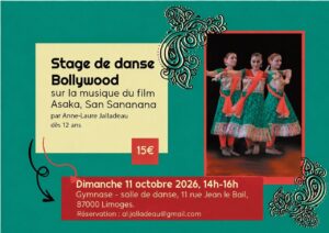 Stage de danse Bollywood, San sananana