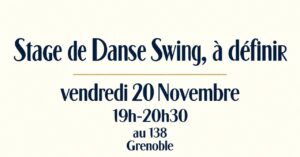 Stage de Danse Swing (à définir)