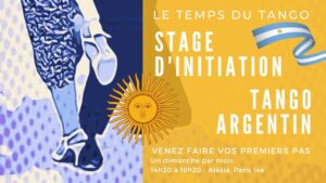 Stage d&rsquo;initiation au tango argentin – Le Temps du Tango