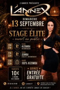 🔷STAGE ÉLITE KIZOMBA🔷OUVERT AU PUBLIC🔷