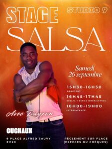 ✨STAGE SALSA AVEC DAYRON LE 26 SEPTEMBRE 2026