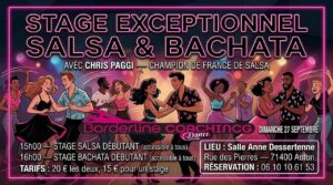 Stage Salsa Bachata avec Chris à Autun Dim 27 Septembre