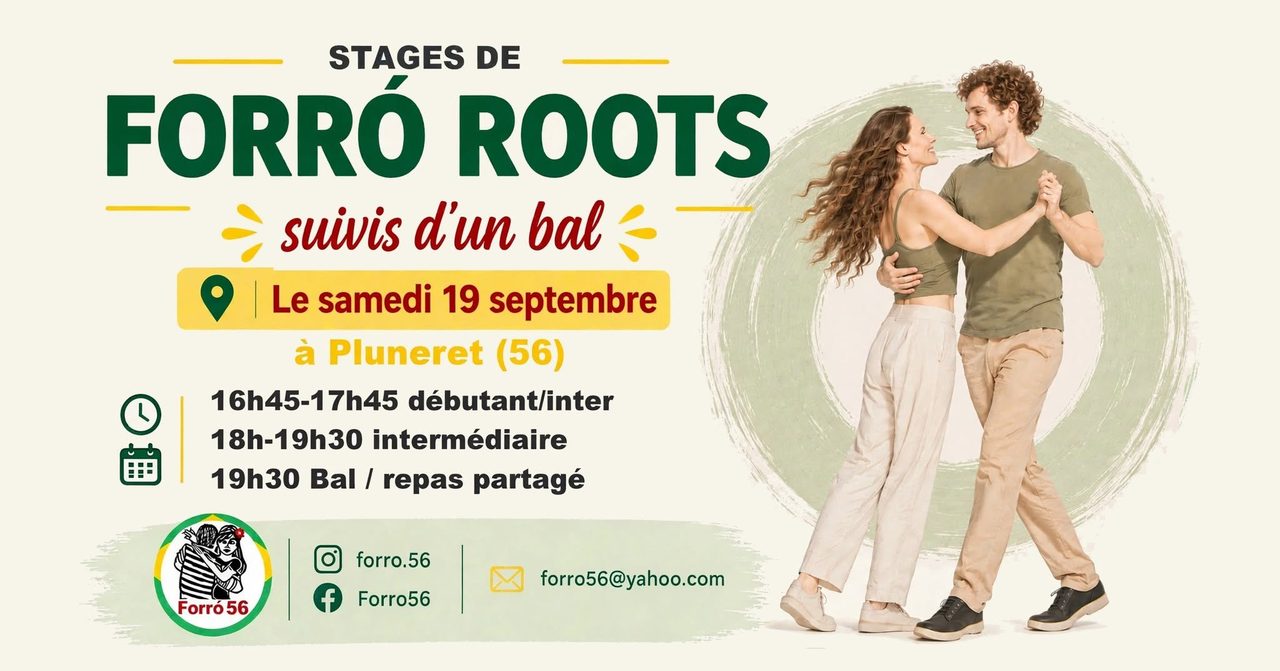 Stages de forró roots suivis d&rsquo;un bal. Saison 2026/27