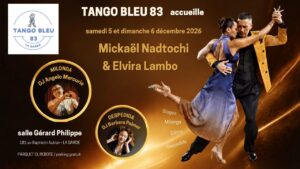 TANGO BLEU 83 reçoit Mickael NADTOCHI et Elvira LAMBO