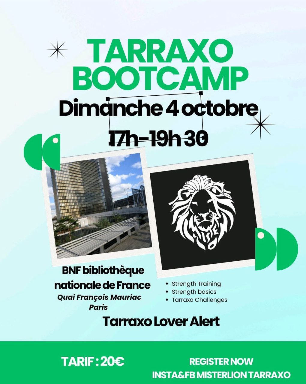 Tarraxo Bootcamp — Paris