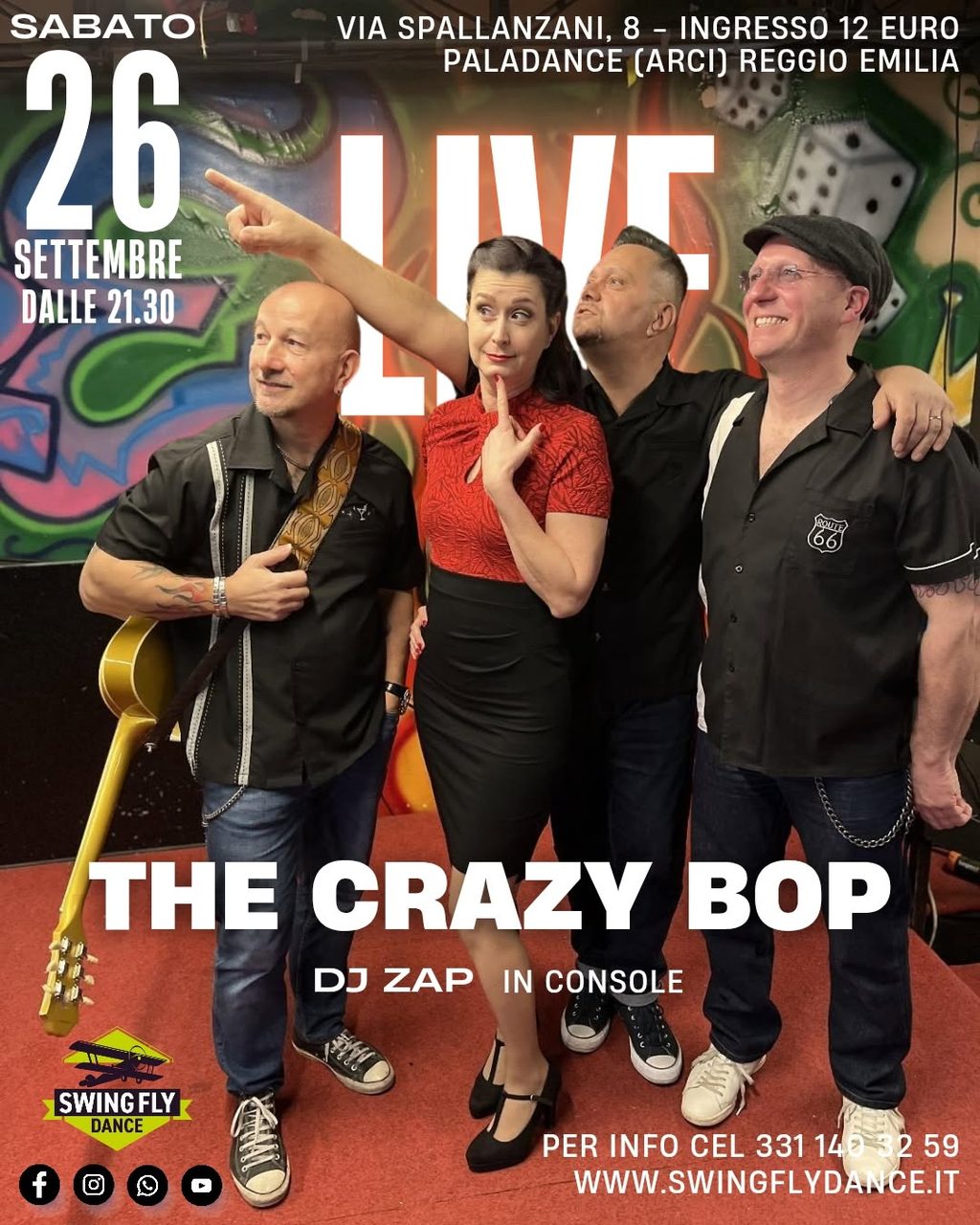 🔥The Crazy Bop Live Reggio Emilia Event 🎯🔥