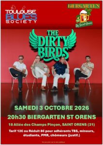THE DIRTY BIRDS – BLUES CONCERT to DANSE