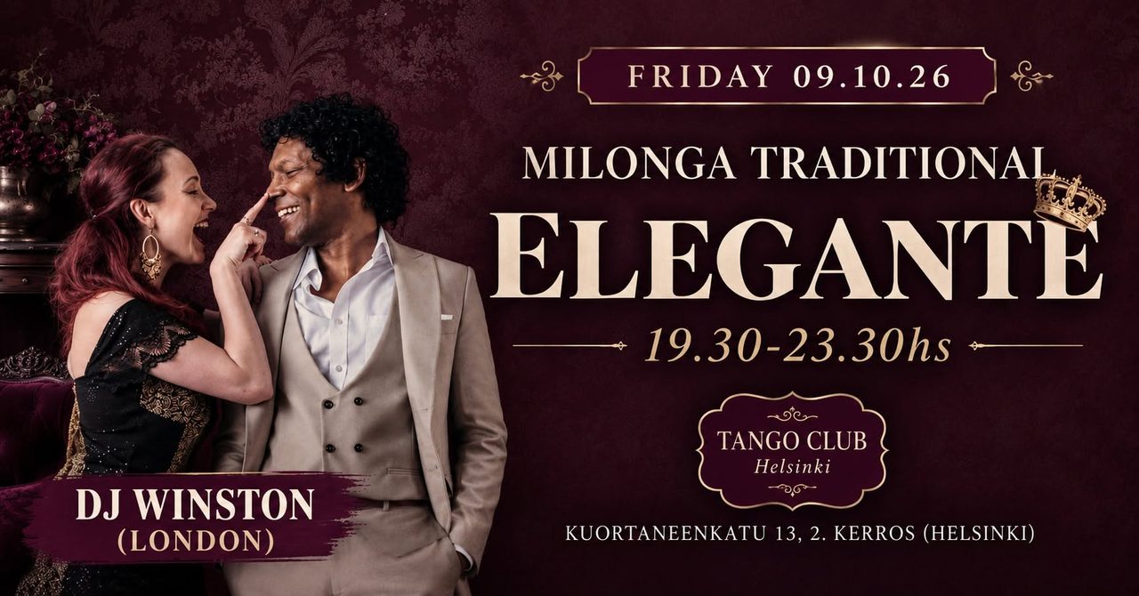 ✨ TRADITIONAL ELEGANT MILONGA – HELSINKI TANGO ENCUENTRO 4TH EDITION ✨