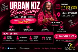 Urban Kiz Bootcamp Northampton | 3 Workshops + Social Dance