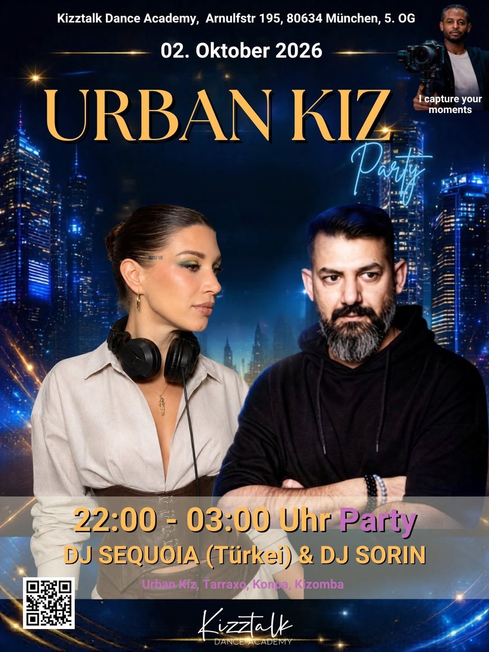 UrbanKiz Party @ Kizztalk mit DJ Sequoia & DJ Sorin