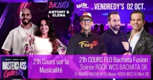Vendredy&rsquo;s ROCK WCS BACHATA SK 02 Octobre « Masterclass + Cours + Soirée » Annecy