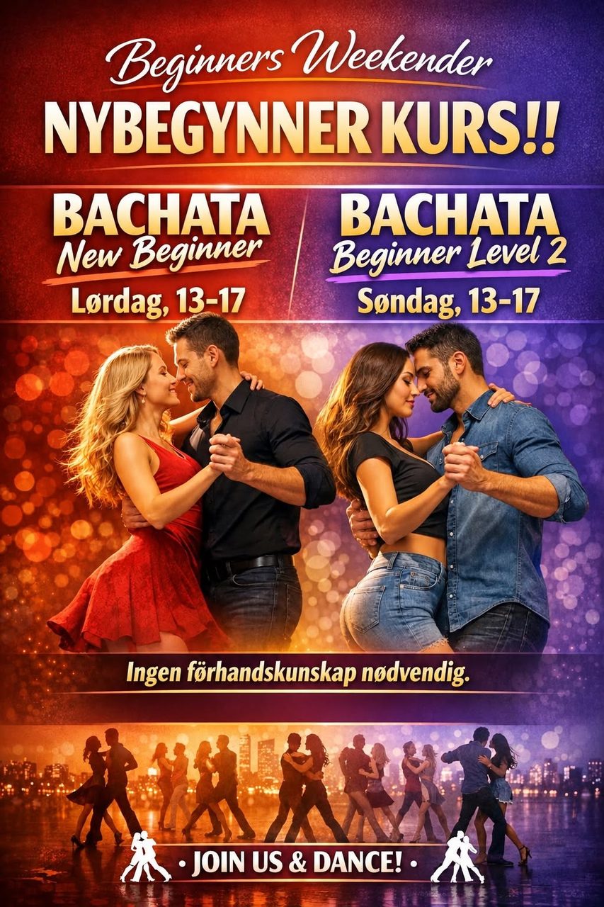 Weekend BACHATA BEGINNER Course – 17 -18 okt 2026