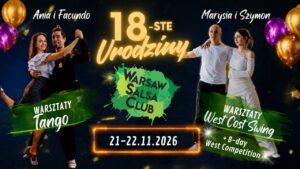 West Coast Swing & Tango – 18. urodziny Warsaw Salsa Club