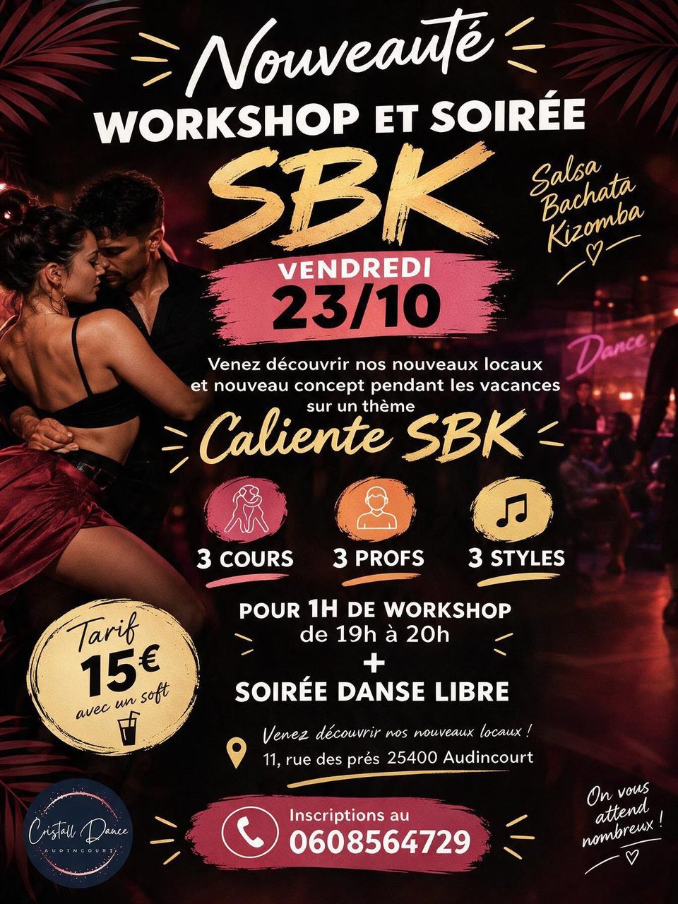 Workshop + Soirée SBK à Audincourt