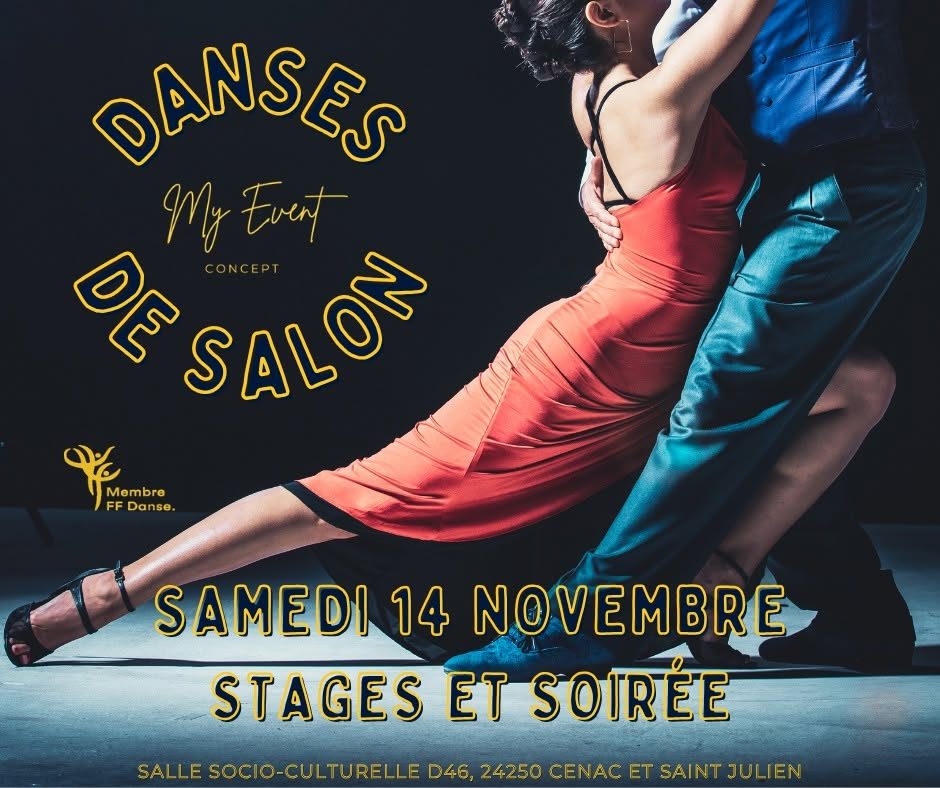 14/11 Stages et pratique Danses de Salon by My Event Concept avec Sarlat K Danses