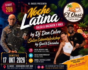 17/10/26-NOCHE LATINA SALSA&BACHATA Y MAS