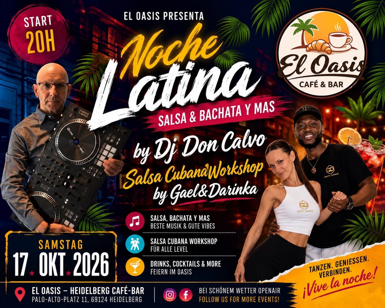 17/10/26-NOCHE LATINA SALSA&BACHATA Y MAS
